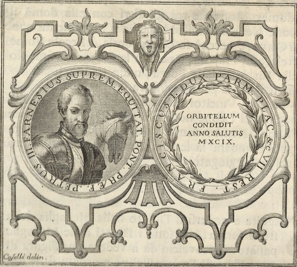 An illustration from I cesari in oro : raccolti nel Farnese museo, e pubblicati colle loro congrue interpretazioni, 1694, leaf 99