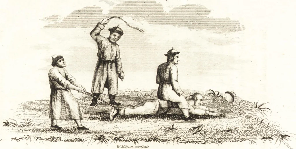 An illustration from China, its costume, arts, manufactures, &c. : edited principally from the originals in the cabinet of the late M. Bertin, with observations explanatory, historical, and literary, 1812, leaf 186