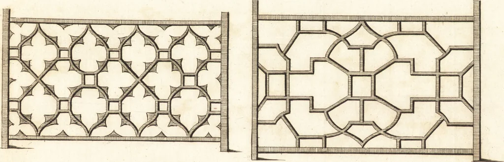 An illustration from Chinese architecture, civil and ornamental. Being a large collection of the most elegant and useful designs of plans and elevations, &c. from the imperial retreat to the smallest ornamental building in China. Likewise their marine subjects. The whole to adorn gardens, parks, forests, woods, canals, &c. .., 1759, leaf 116