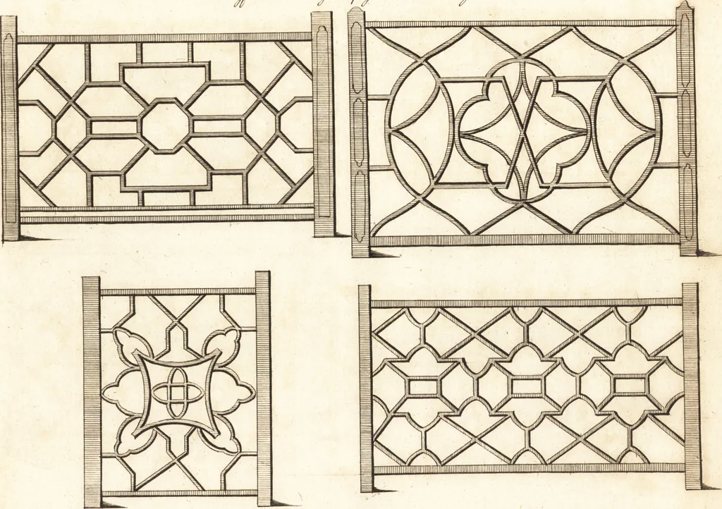 An illustration from Chinese architecture, civil and ornamental. Being a large collection of the most elegant and useful designs of plans and elevations, &c. from the imperial retreat to the smallest ornamental building in China. Likewise their marine subjects. The whole to adorn gardens, parks, forests, woods, canals, &c. .., 1759, leaf 118
