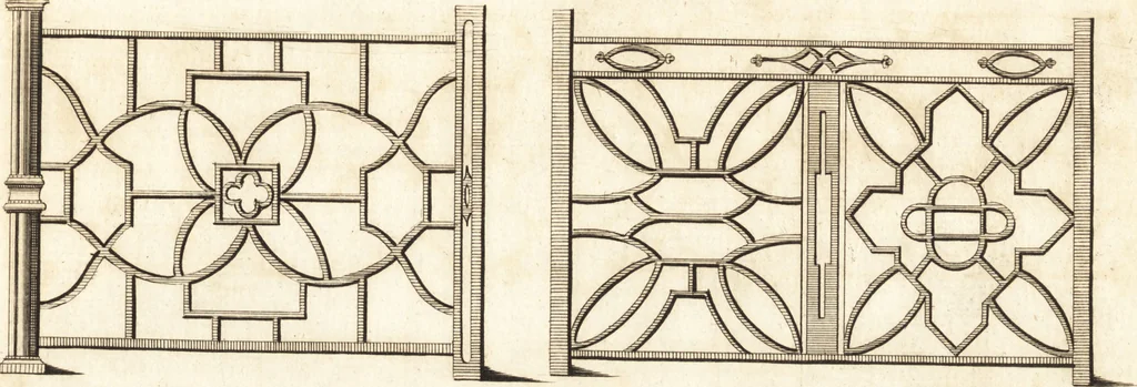 An illustration from Chinese architecture, civil and ornamental. Being a large collection of the most elegant and useful designs of plans and elevations, &c. from the imperial retreat to the smallest ornamental building in China. Likewise their marine subjects. The whole to adorn gardens, parks, forests, woods, canals, &c. .., 1759, leaf 122