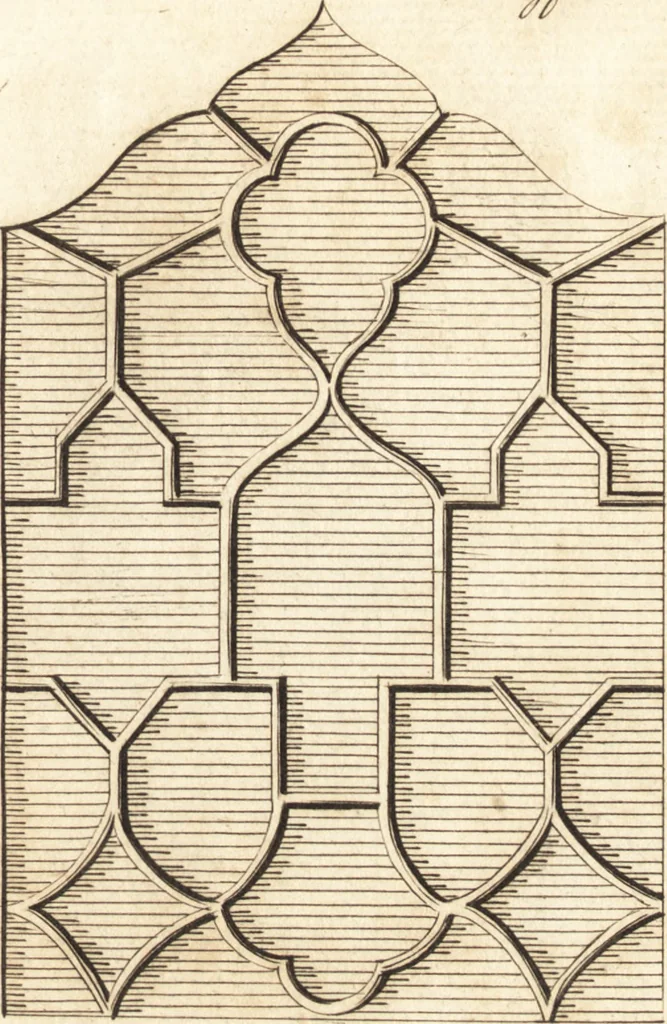 An illustration from Chinese architecture, civil and ornamental. Being a large collection of the most elegant and useful designs of plans and elevations, &c. from the imperial retreat to the smallest ornamental building in China. Likewise their marine subjects. The whole to adorn gardens, parks, forests, woods, canals, &c. .., 1759, leaf 130