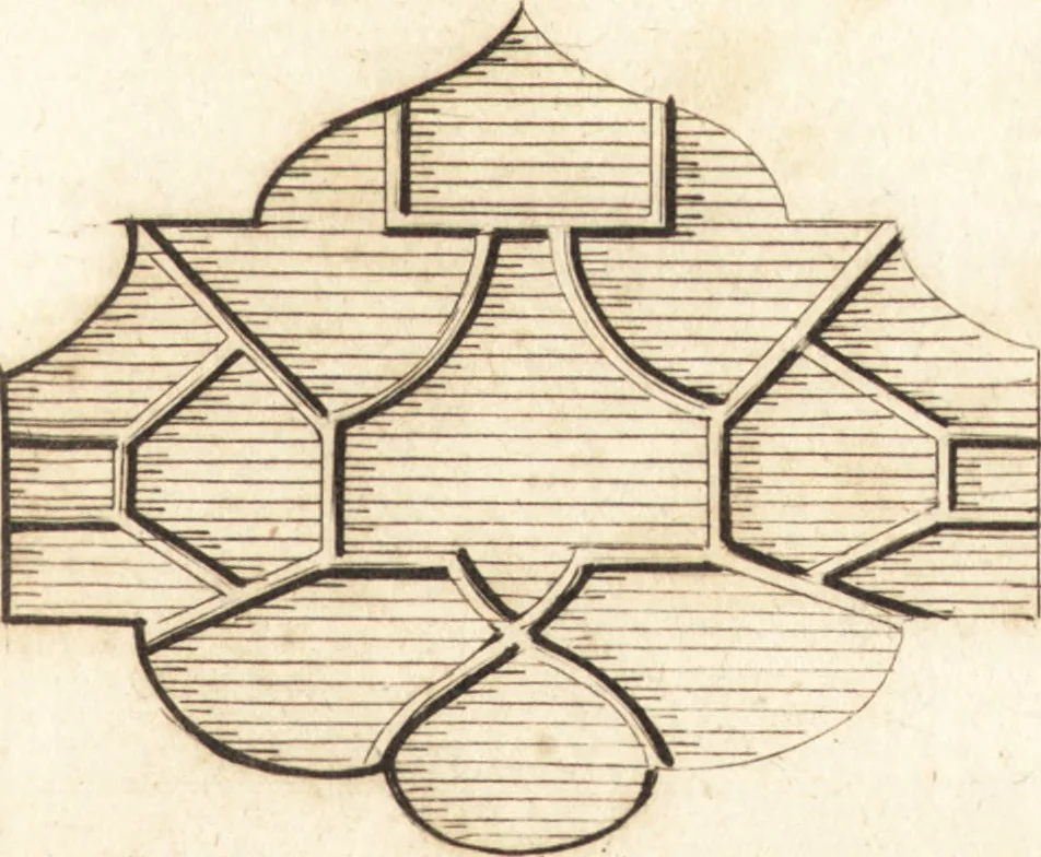 An illustration from Chinese architecture, civil and ornamental. Being a large collection of the most elegant and useful designs of plans and elevations, &c. from the imperial retreat to the smallest ornamental building in China. Likewise their marine subjects. The whole to adorn gardens, parks, forests, woods, canals, &c. .., 1759, leaf 130
