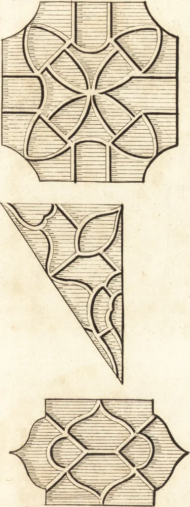 An illustration from Chinese architecture, civil and ornamental. Being a large collection of the most elegant and useful designs of plans and elevations, &c. from the imperial retreat to the smallest ornamental building in China. Likewise their marine subjects. The whole to adorn gardens, parks, forests, woods, canals, &c. .., 1759, leaf 132
