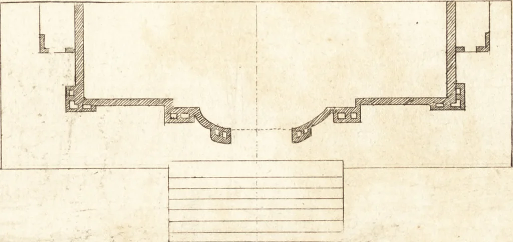 An illustration from Chinese architecture, civil and ornamental. Being a large collection of the most elegant and useful designs of plans and elevations, &c. from the imperial retreat to the smallest ornamental building in China. Likewise their marine subjects. The whole to adorn gardens, parks, forests, woods, canals, &c. .., 1759, leaf 32