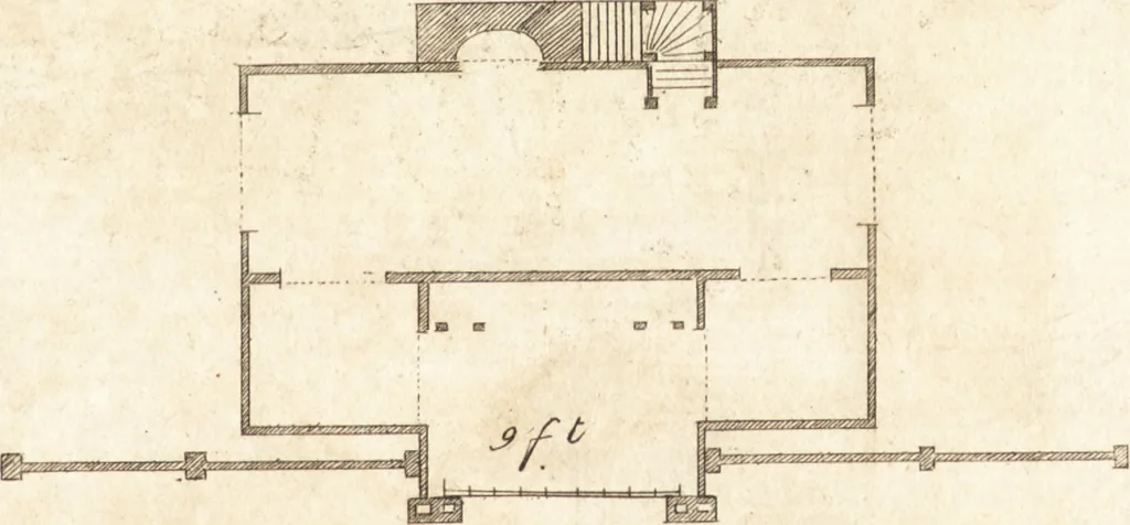An illustration from Chinese architecture, civil and ornamental. Being a large collection of the most elegant and useful designs of plans and elevations, &c. from the imperial retreat to the smallest ornamental building in China. Likewise their marine subjects. The whole to adorn gardens, parks, forests, woods, canals, &c. .., 1759, leaf 32