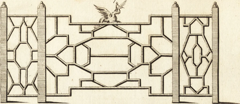 An illustration from Chinese architecture, civil and ornamental. Being a large collection of the most elegant and useful designs of plans and elevations, &c. from the imperial retreat to the smallest ornamental building in China. Likewise their marine subjects. The whole to adorn gardens, parks, forests, woods, canals, &c. .., 1759, leaf 66