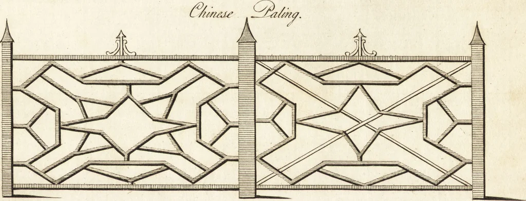 An illustration from Chinese architecture, civil and ornamental. Being a large collection of the most elegant and useful designs of plans and elevations, &c. from the imperial retreat to the smallest ornamental building in China. Likewise their marine subjects. The whole to adorn gardens, parks, forests, woods, canals, &c. .., 1759, leaf 66