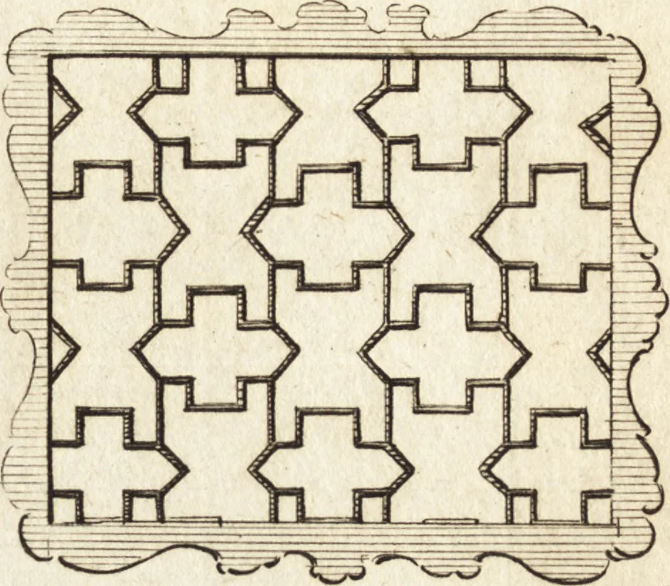 An illustration from Chinese architecture, civil and ornamental. Being a large collection of the most elegant and useful designs of plans and elevations, &c. from the imperial retreat to the smallest ornamental building in China. Likewise their marine subjects. The whole to adorn gardens, parks, forests, woods, canals, &c. .., 1759, leaf 78