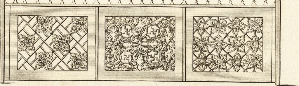 An illustration from Chinese architecture, civil and ornamental. Being a large collection of the most elegant and useful designs of plans and elevations, &c. from the imperial retreat to the smallest ornamental building in China. Likewise their marine subjects. The whole to adorn gardens, parks, forests, woods, canals, &c. .., 1759, leaf 80