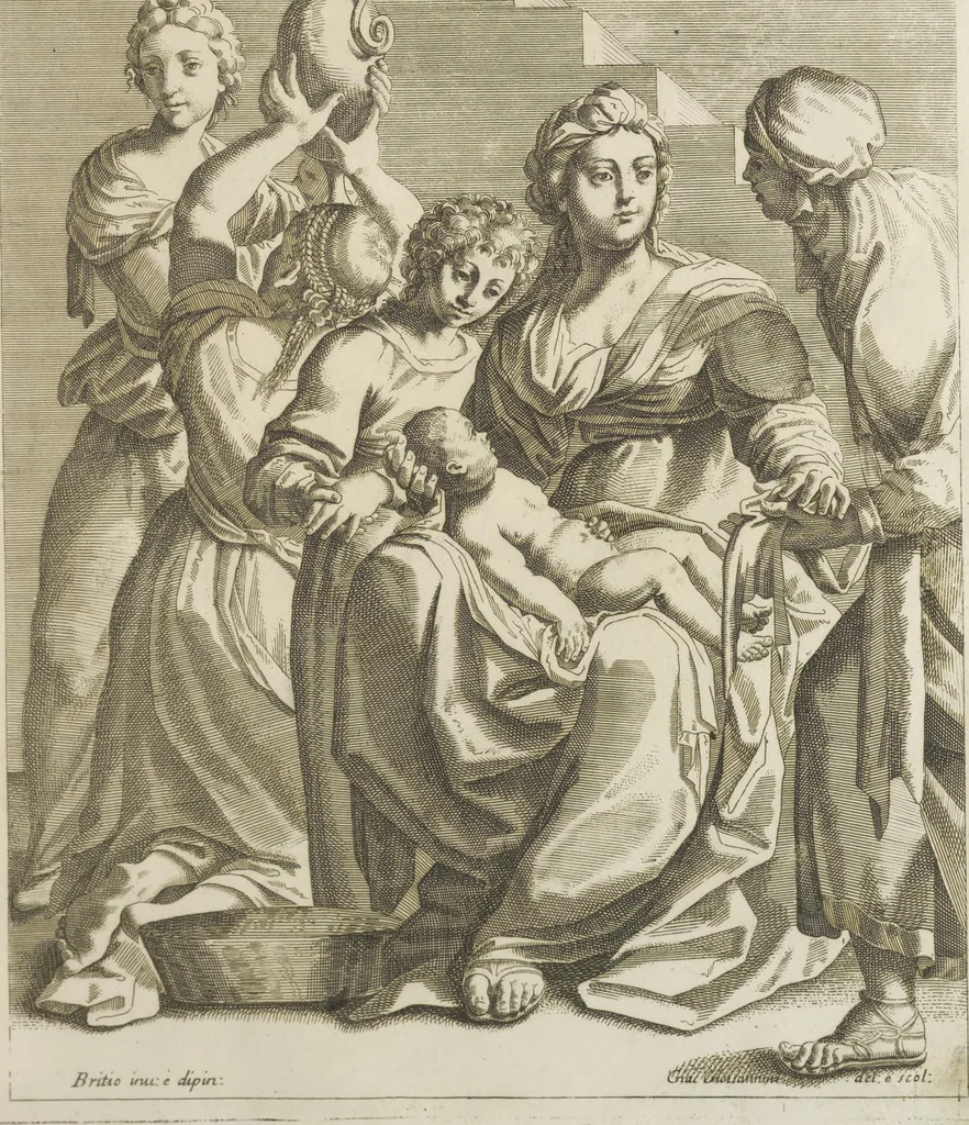 An illustration from Il claustro di S. Michele in Bosco di Bologna : dipinto dal famoso Lodovico Carracci, e da altri eccellenti maestri uscita dalla sua scola, 1694, leaf 18