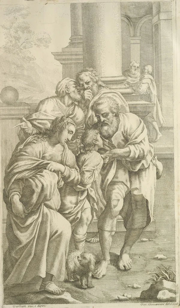 An illustration from Il claustro di S. Michele in Bosco di Bologna : dipinto dal famoso Lodovico Carracci, e da altri eccellenti maestri uscita dalla sua scola, 1694, leaf 20