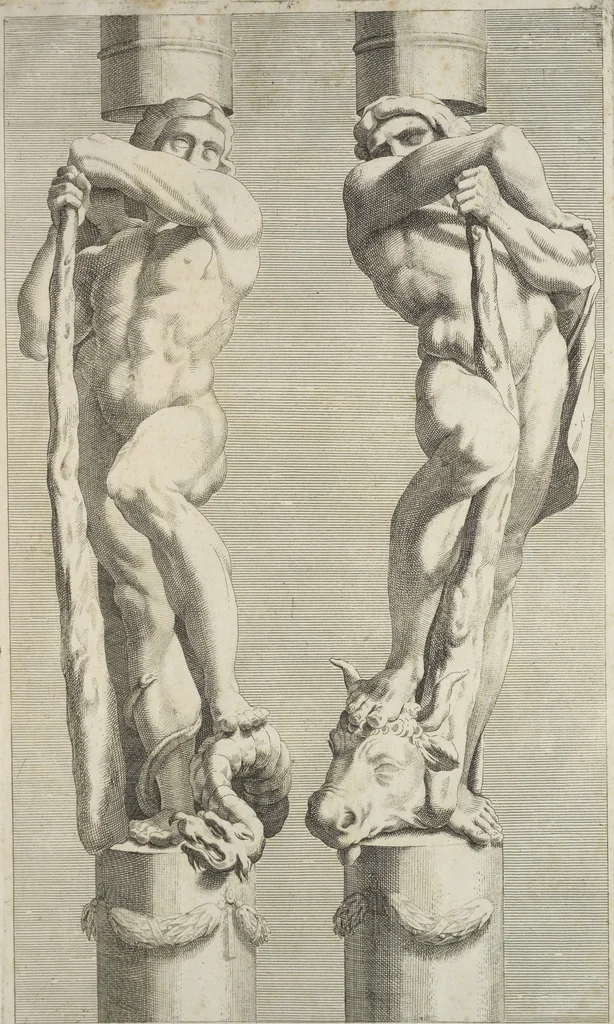 An illustration from Il claustro di S. Michele in Bosco di Bologna : dipinto dal famoso Lodovico Carracci, e da altri eccellenti maestri uscita dalla sua scola, 1694, leaf 84
