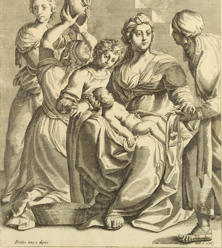 An illustration from Il claustro di S. Michele in Bosco di Bologna : dipinto dal famoso Lodovico Carracci, e da altri eccellenti maestri uscita dalla sua scola, 1694, leaf 20