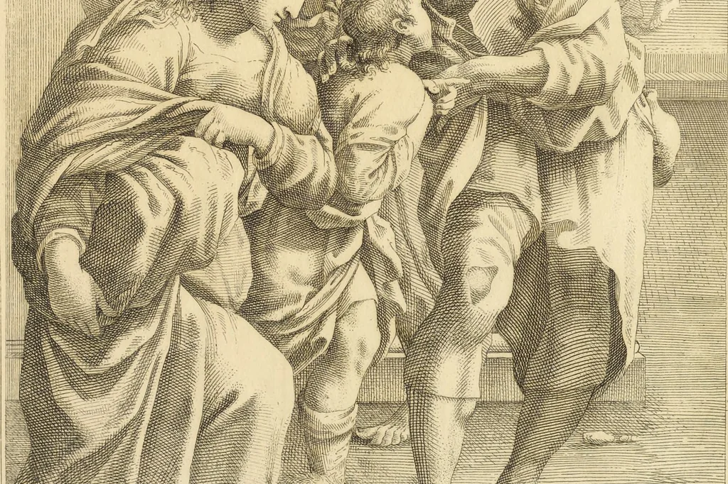 An illustration from Il claustro di S. Michele in Bosco di Bologna : dipinto dal famoso Lodovico Carracci, e da altri eccellenti maestri uscita dalla sua scola, 1694, leaf 22