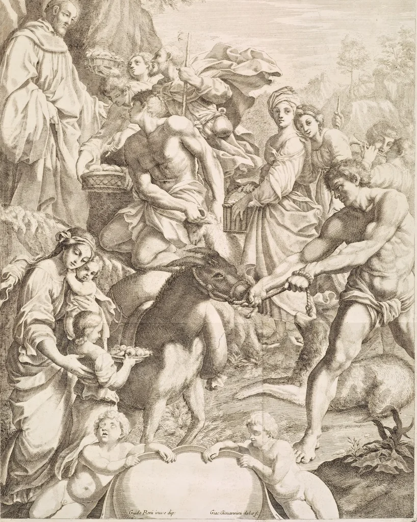 An illustration from Il claustro di S. Michele in Bosco di Bologna : dipinto dal famoso Lodovico Carracci, e da altri eccellenti maestri uscita dalla sua scola, 1694, leaf 24