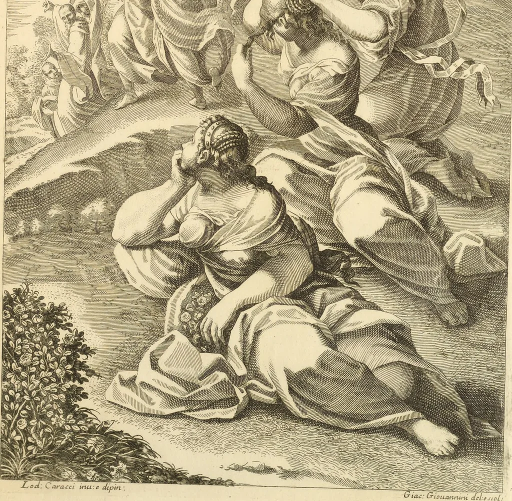 An illustration from Il claustro di S. Michele in Bosco di Bologna : dipinto dal famoso Lodovico Carracci, e da altri eccellenti maestri uscita dalla sua scola, 1694, leaf 40