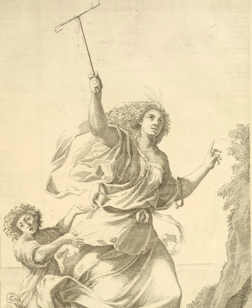 An illustration from Il claustro di S. Michele in Bosco di Bologna : dipinto dal famoso Lodovico Carracci, e da altri eccellenti maestri uscita dalla sua scola, 1694, leaf 42