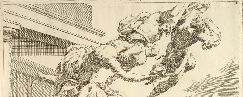 An illustration from Il claustro di S. Michele in Bosco di Bologna : dipinto dal famoso Lodovico Carracci, e da altri eccellenti maestri uscita dalla sua scola, 1694, leaf 50