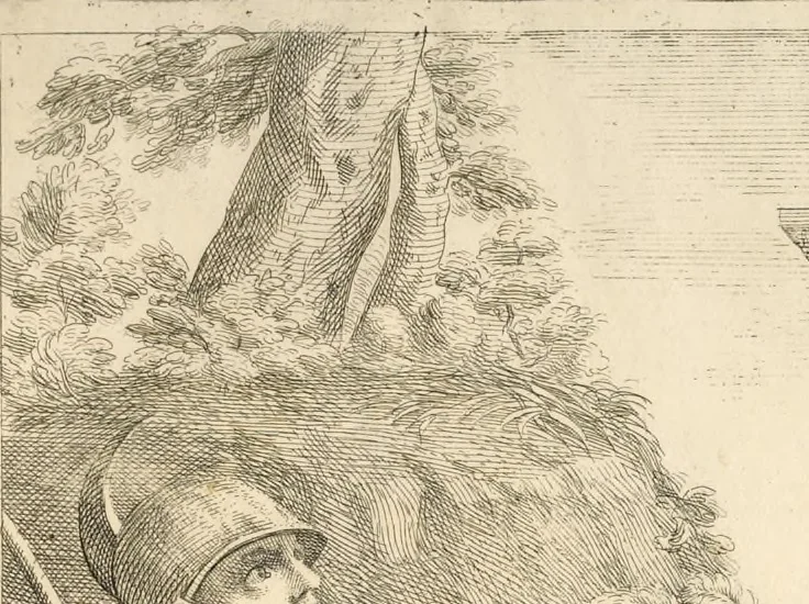 An illustration from Il claustro di S. Michele in Bosco di Bologna : dipinto dal famoso Lodovico Carracci, e da altri eccellenti maestri uscita dalla sua scola, 1694, leaf 52