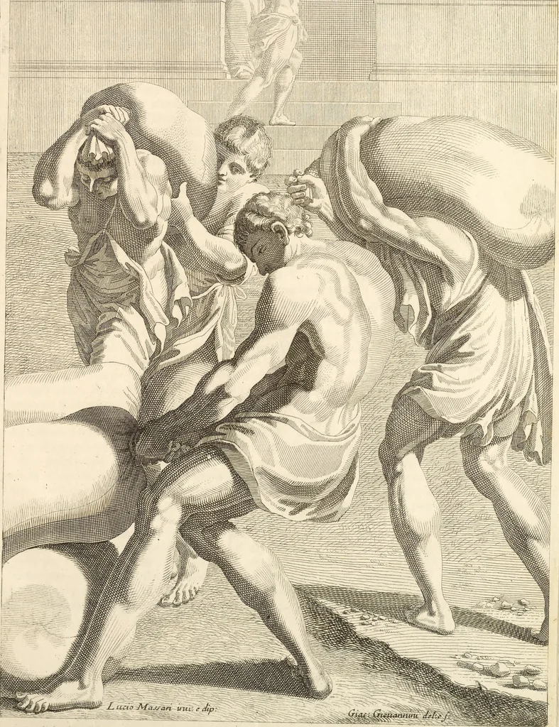 An illustration from Il claustro di S. Michele in Bosco di Bologna : dipinto dal famoso Lodovico Carracci, e da altri eccellenti maestri uscita dalla sua scola, 1694, leaf 62