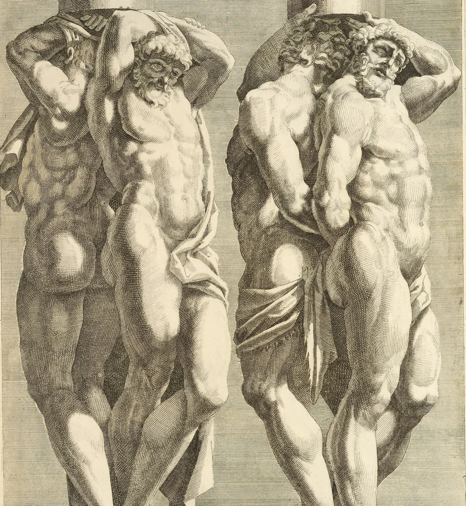An illustration from Il claustro di S. Michele in Bosco di Bologna : dipinto dal famoso Lodovico Carracci, e da altri eccellenti maestri uscita dalla sua scola, 1694, leaf 68
