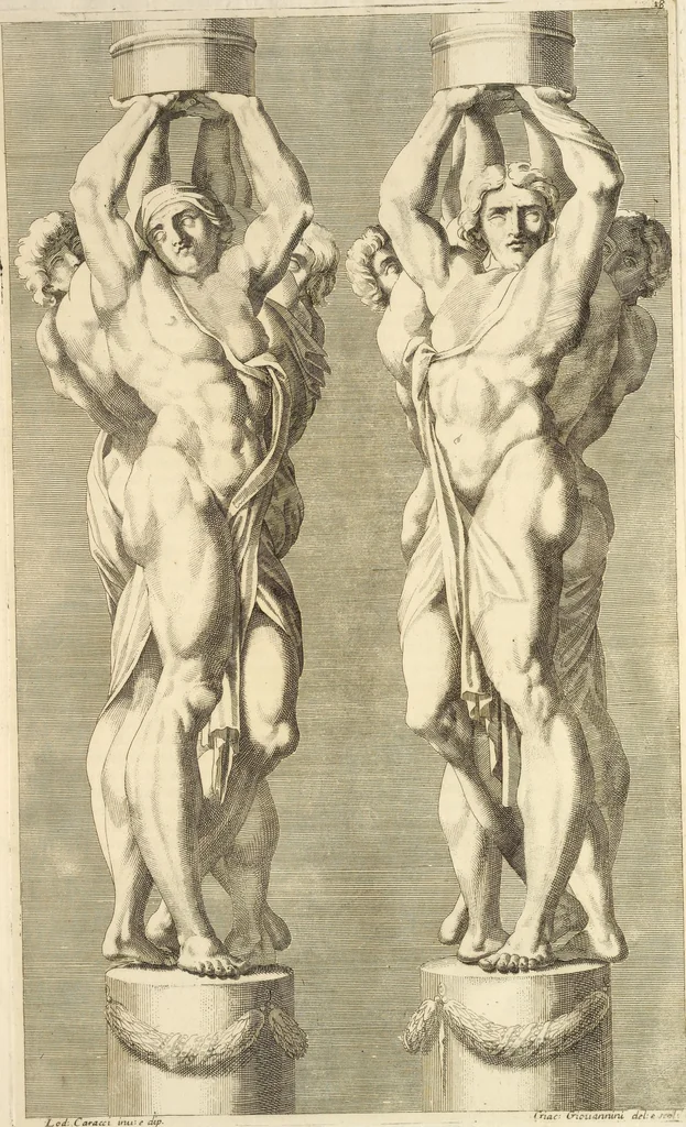 An illustration from Il claustro di S. Michele in Bosco di Bologna : dipinto dal famoso Lodovico Carracci, e da altri eccellenti maestri uscita dalla sua scola, 1694, leaf 78