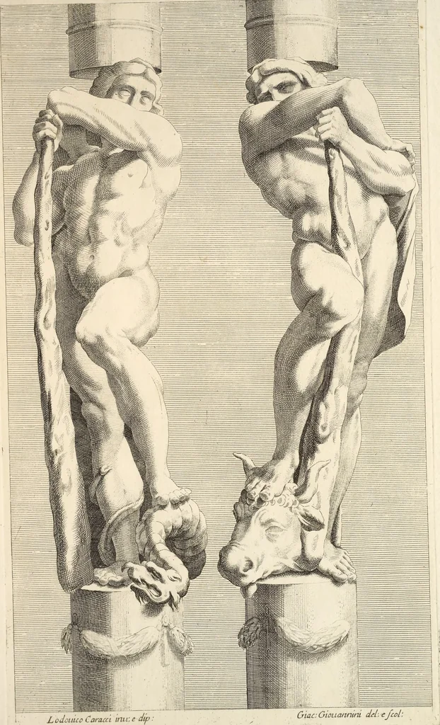 An illustration from Il claustro di S. Michele in Bosco di Bologna : dipinto dal famoso Lodovico Carracci, e da altri eccellenti maestri uscita dalla sua scola, 1694, leaf 86