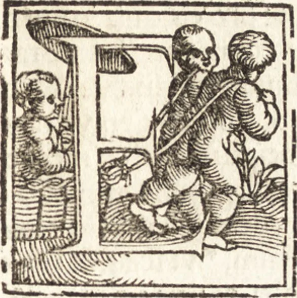 An illustration from Concilia omnia, tam generalia quam particularia : ab apostolorum temporibus in hunc vsque diem a sanctissimis patribus celebrata, & quorum acta literis mandata, ex vetustissimis diuersa[rum] regionu[m] bibliothecis haberi potuere, his duobus tomis continentur : tomvs primvs ea recenset concilia, quae a beato Petro apostolo vsq[ue] ad Iohanne[m] huius nominis papam secundu[m] seruata inuenimus : quo[rum] ordinem & nomina si quis accuratius desideret, versa pagina indicabit, 1538, leaf 100