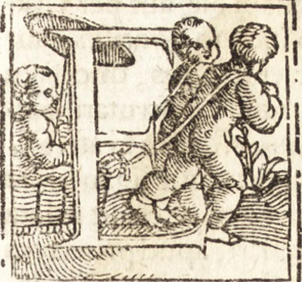 An illustration from Concilia omnia, tam generalia quam particularia : ab apostolorum temporibus in hunc vsque diem a sanctissimis patribus celebrata, & quorum acta literis mandata, ex vetustissimis diuersa[rum] regionu[m] bibliothecis haberi potuere, his duobus tomis continentur : tomvs primvs ea recenset concilia, quae a beato Petro apostolo vsq[ue] ad Iohanne[m] huius nominis papam secundu[m] seruata inuenimus : quo[rum] ordinem & nomina si quis accuratius desideret, versa pagina indicabit, 1538, leaf 212