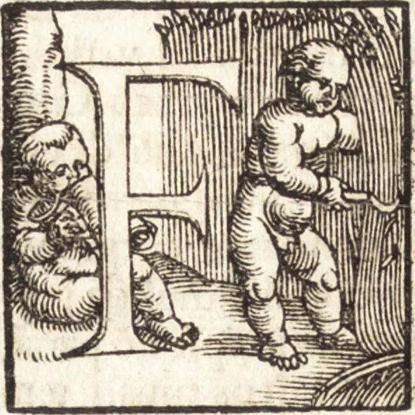 An illustration from Concilia omnia, tam generalia quam particularia : ab apostolorum temporibus in hunc vsque diem a sanctissimis patribus celebrata, & quorum acta literis mandata, ex vetustissimis diuersa[rum] regionu[m] bibliothecis haberi potuere, his duobus tomis continentur : tomvs primvs ea recenset concilia, quae a beato Petro apostolo vsq[ue] ad Iohanne[m] huius nominis papam secundu[m] seruata inuenimus : quo[rum] ordinem & nomina si quis accuratius desideret, versa pagina indicabit, 1538, leaf 223