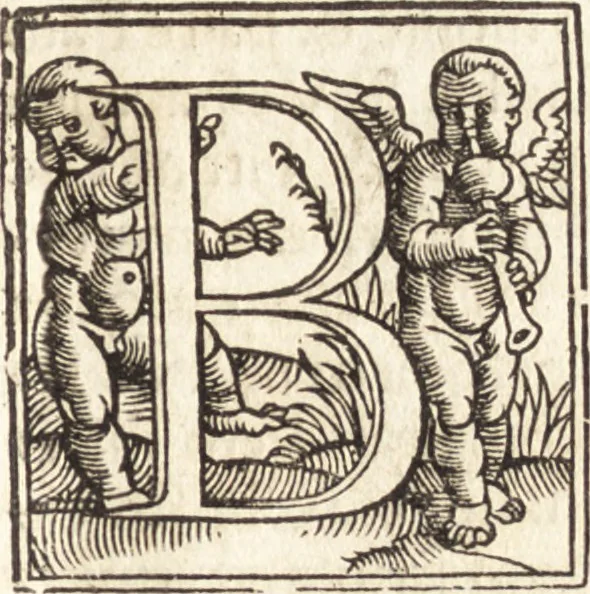 An illustration from Concilia omnia, tam generalia quam particularia : ab apostolorum temporibus in hunc vsque diem a sanctissimis patribus celebrata, & quorum acta literis mandata, ex vetustissimis diuersa[rum] regionu[m] bibliothecis haberi potuere, his duobus tomis continentur : tomvs primvs ea recenset concilia, quae a beato Petro apostolo vsq[ue] ad Iohanne[m] huius nominis papam secundu[m] seruata inuenimus : quo[rum] ordinem & nomina si quis accuratius desideret, versa pagina indicabit, 1538, leaf 56
