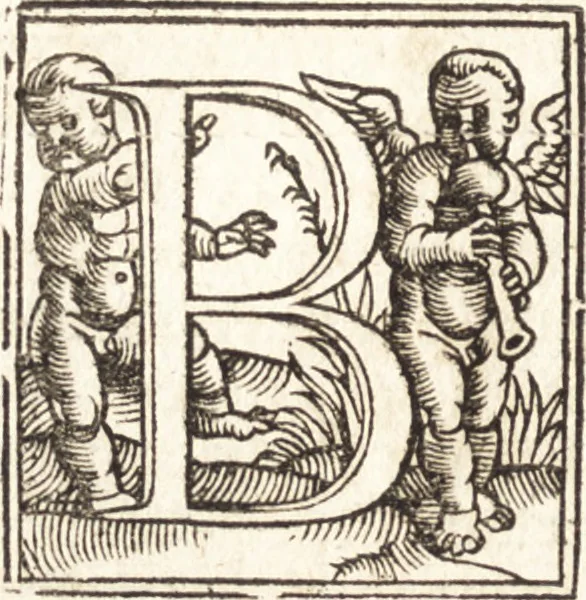 An illustration from Concilia omnia, tam generalia quam particularia : ab apostolorum temporibus in hunc vsque diem a sanctissimis patribus celebrata, & quorum acta literis mandata, ex vetustissimis diuersa[rum] regionu[m] bibliothecis haberi potuere, his duobus tomis continentur : tomvs primvs ea recenset concilia, quae a beato Petro apostolo vsq[ue] ad Iohanne[m] huius nominis papam secundu[m] seruata inuenimus : quo[rum] ordinem & nomina si quis accuratius desideret, versa pagina indicabit, 1538, leaf 587
