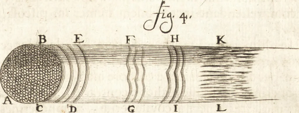 An illustration from Continuatio epistolarum, datarum ad longè celeberrimam Regiam Societatem Londinensem, 1696, leaf 184