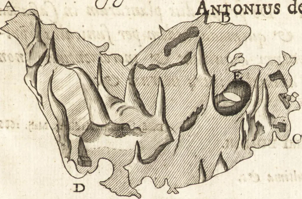 An illustration from Continuatio epistolarum, datarum ad longè celeberrimam Regiam Societatem Londinensem, 1696, leaf 346