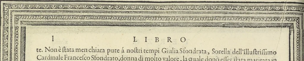 An illustration from Cremona fedelissima citta et nobilissima colonia de Romani : rappresentata in disegno col svo contado et illvstrata d'vna breve historia delle cose piv notabili appartenenti ad essa et de i ritratti natvrali de dvchi et dvchesse di Milano e compendio delle lor vite, 1585, leaf 153