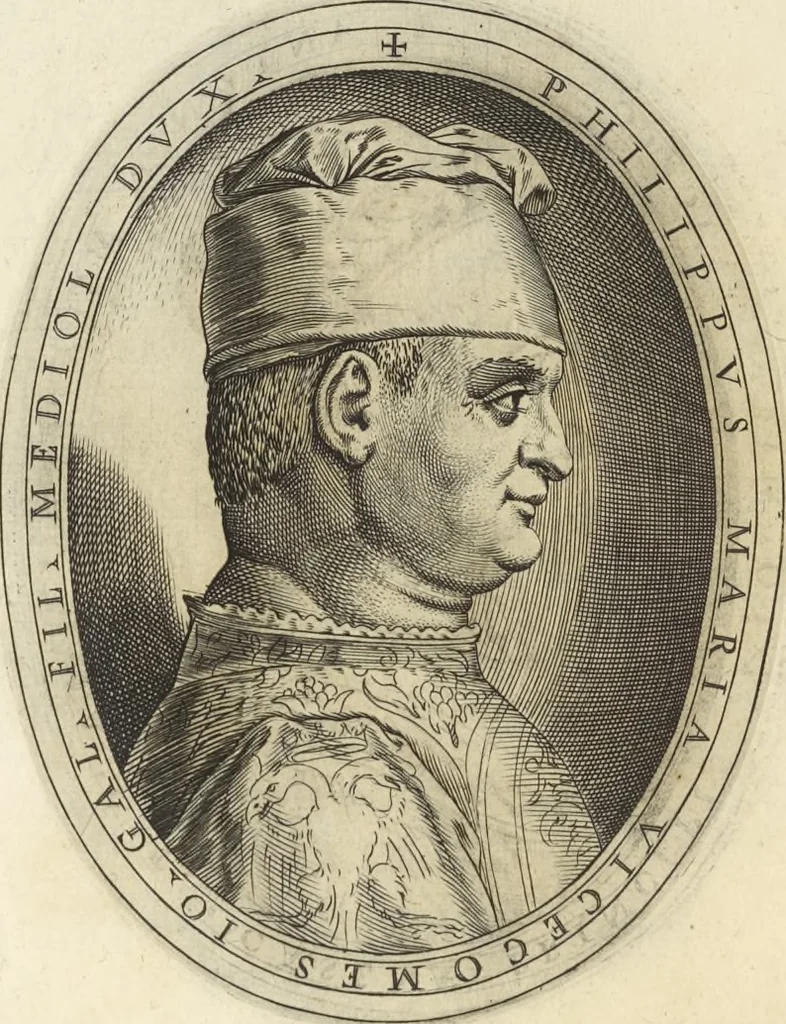 An illustration from Cremona fedelissima citta et nobilissima colonia de Romani : rappresentata in disegno col svo contado et illvstrata d'vna breve historia delle cose piv notabili appartenenti ad essa et de i ritratti natvrali de dvchi et dvchesse di Milano e compendio delle lor vite, 1585, leaf 189