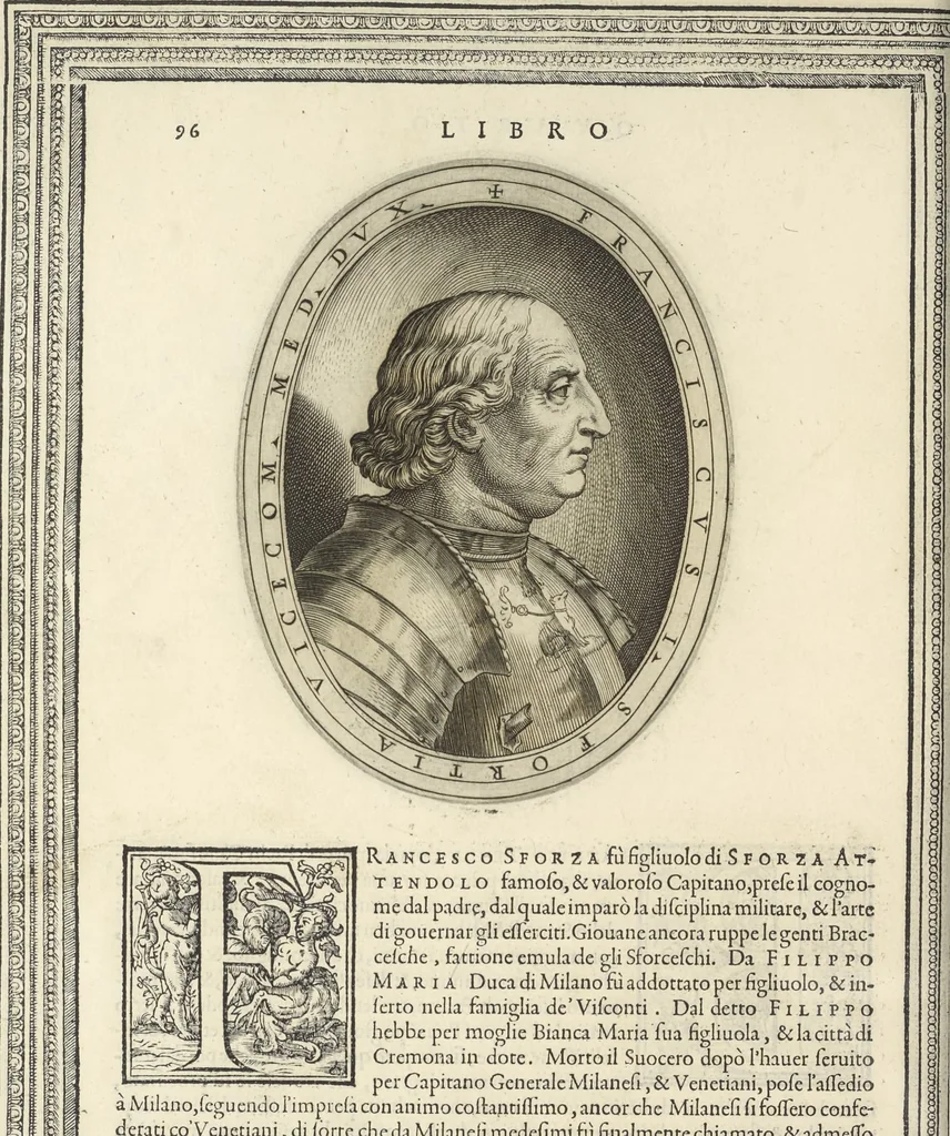 An illustration from Cremona fedelissima citta et nobilissima colonia de Romani : rappresentata in disegno col svo contado et illvstrata d'vna breve historia delle cose piv notabili appartenenti ad essa et de i ritratti natvrali de dvchi et dvchesse di Milano e compendio delle lor vite, 1585, leaf 191