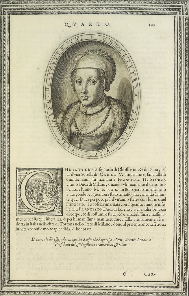 An illustration from Cremona fedelissima citta et nobilissima colonia de Romani : rappresentata in disegno col svo contado et illvstrata d'vna breve historia delle cose piv notabili appartenenti ad essa et de i ritratti natvrali de dvchi et dvchesse di Milano e compendio delle lor vite, 1585, leaf 202