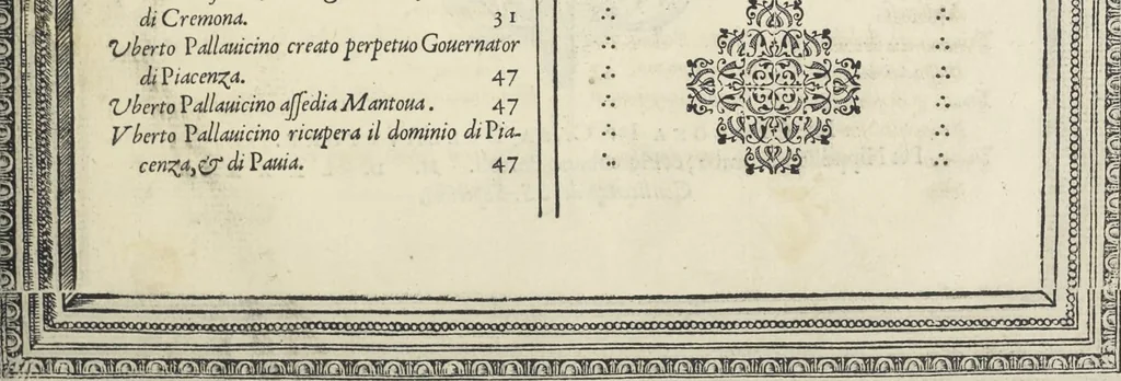 An illustration from Cremona fedelissima citta et nobilissima colonia de Romani : rappresentata in disegno col svo contado et illvstrata d'vna breve historia delle cose piv notabili appartenenti ad essa et de i ritratti natvrali de dvchi et dvchesse di Milano e compendio delle lor vite, 1585, leaf 248