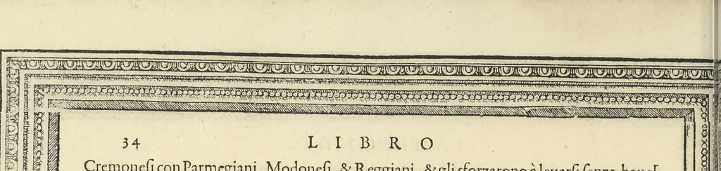 An illustration from Cremona fedelissima citta et nobilissima colonia de Romani : rappresentata in disegno col svo contado et illvstrata d'vna breve historia delle cose piv notabili appartenenti ad essa et de i ritratti natvrali de dvchi et dvchesse di Milano e compendio delle lor vite, 1585, leaf 49