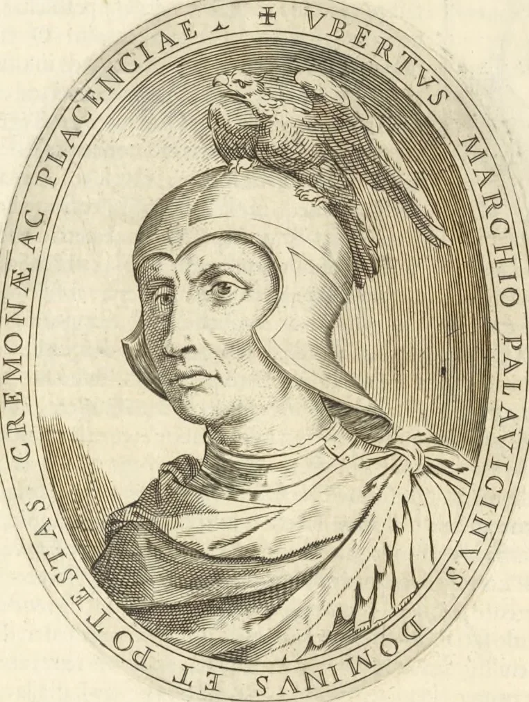 An illustration from Cremona fedelissima citta et nobilissima colonia de Romani : rappresentata in disegno col svo contado et illvstrata d'vna breve historia delle cose piv notabili appartenenti ad essa et de i ritratti natvrali de dvchi et dvchesse di Milano e compendio delle lor vite, 1585, leaf 61