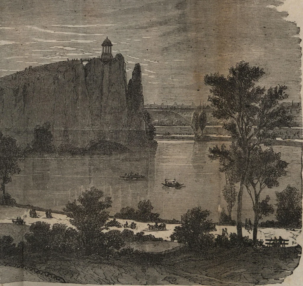 An illustration from Les curiosités de l'Exposition universelle de 1867 : suivi d'un indicateur pratique des moyens de transport, des prix d'entrée, etc. : avec six plans, 1867, leaf 213