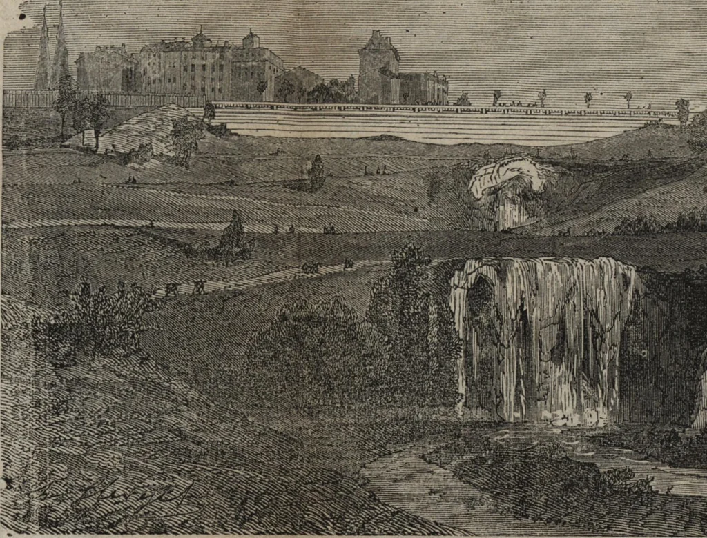 An illustration from Les curiosités de l'Exposition universelle de 1867 : suivi d'un indicateur pratique des moyens de transport, des prix d'entrée, etc. : avec six plans, 1867, leaf 216