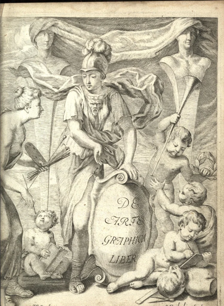 An illustration from De arte graphica : the art of painting, 1695, leaf 6