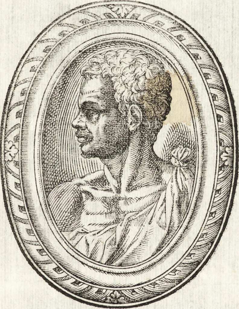 An illustration from Della forma delle mvse : cavata da gli antichi avtori greci et latini : opera vtilissima à pittori & scoltori, 1591, leaf 746