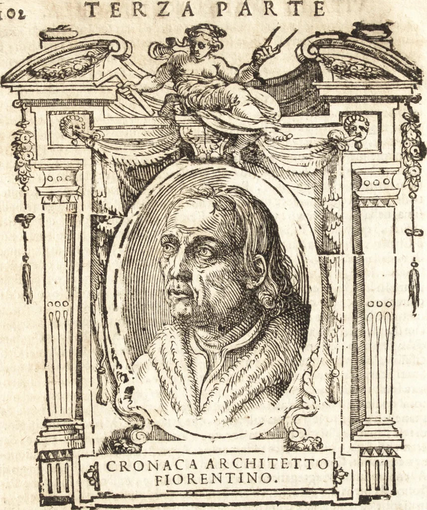 An illustration from Delle vite de' più eccellenti pittori, scultori, et architetti, 1648, leaf 109