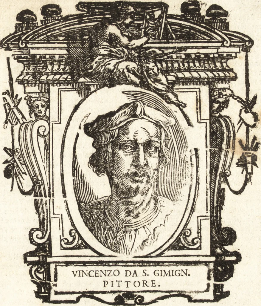 An illustration from Delle vite de' più eccellenti pittori, scultori, et architetti, 1648, leaf 124