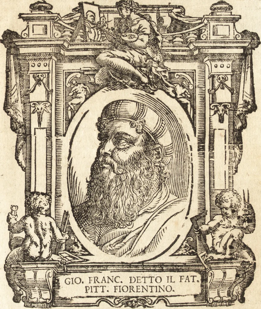 An illustration from Delle vite de' più eccellenti pittori, scultori, et architetti, 1648, leaf 158