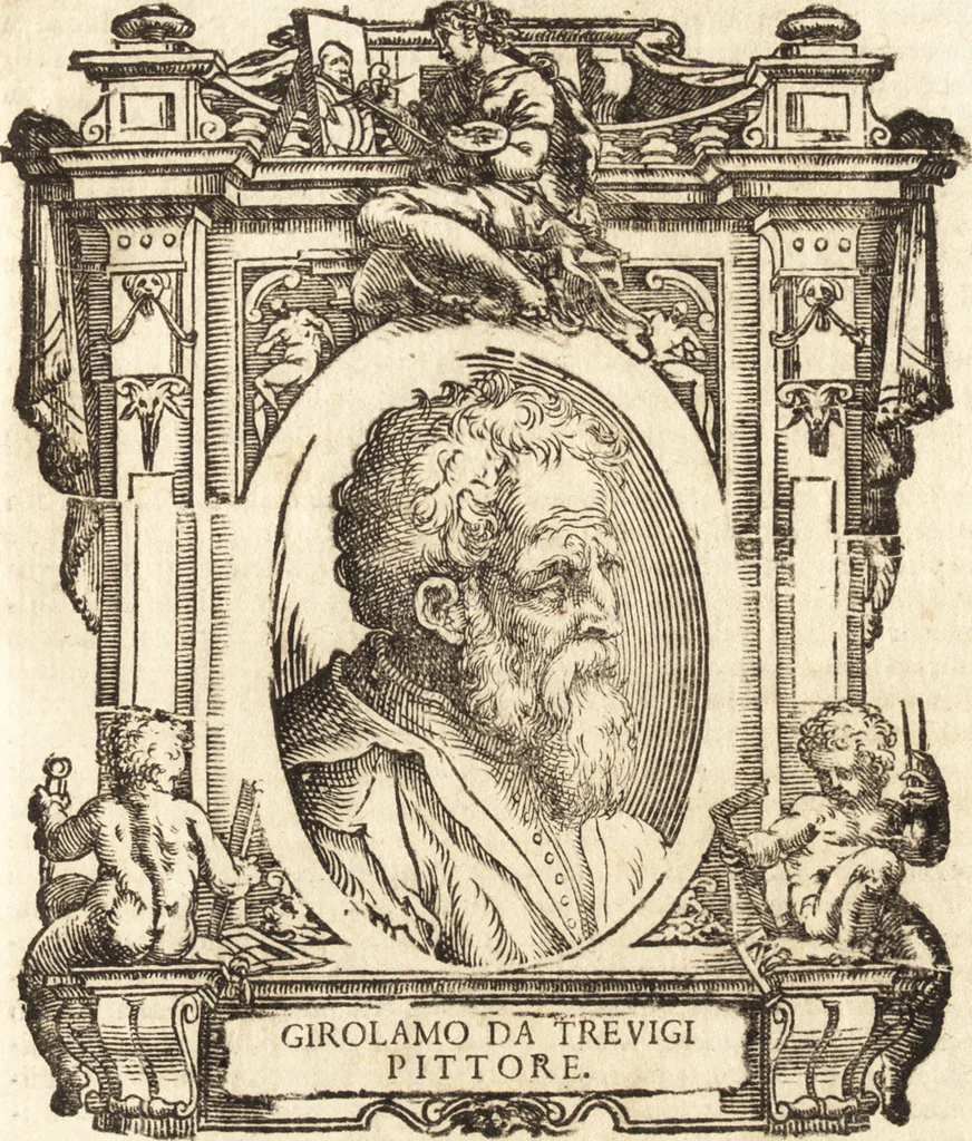 An illustration from Delle vite de' più eccellenti pittori, scultori, et architetti, 1648, leaf 206